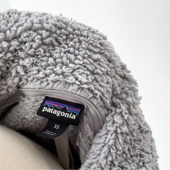 Patagonia Los Gatos Grey Fleece 1/4 Zip Pullover Sweater Women’s Size XS - Picture 5 of 10